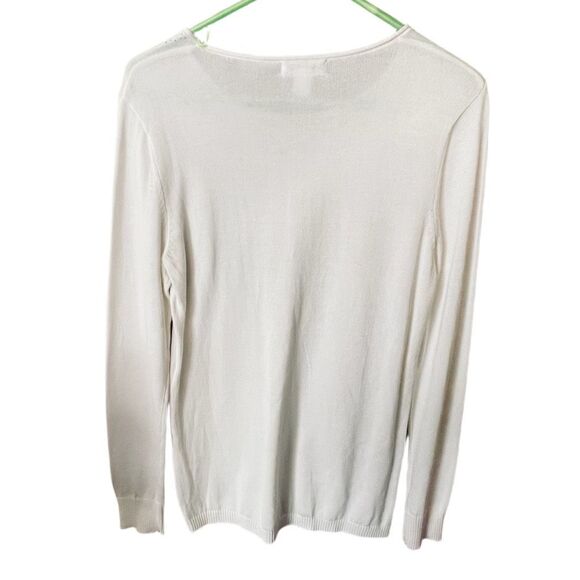 Calvin Klein size M cream and gold lightweight sweater. - Picture 2 of 7